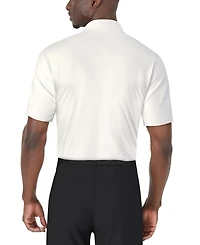 Pga Tour Men's Short Sleeve Diagonal Chest Stripe Golf Polo Shirt