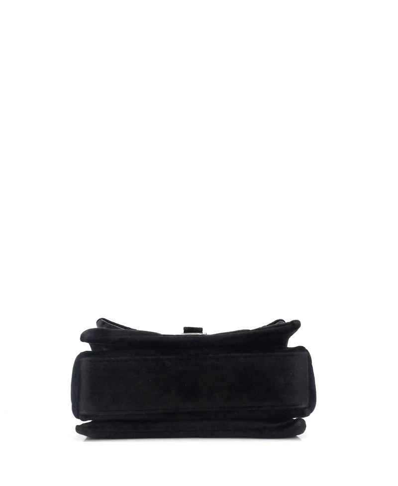 Pre-Owned Balenciaga Medium Crush Chain Flap Bag Quilted Velvet