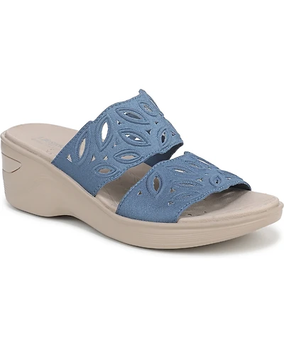 LifeStride Women's Delight Washable Slide Wedge Sandals