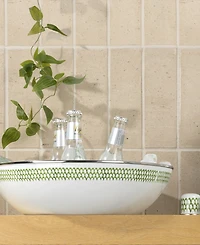 Golden Rabbit Scallop Enamelware Catering Bowl
