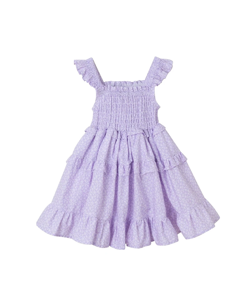 Andy & Evan Little Girls Toddler/Child Ditsy Floral Print Ruffle Tiered Dress