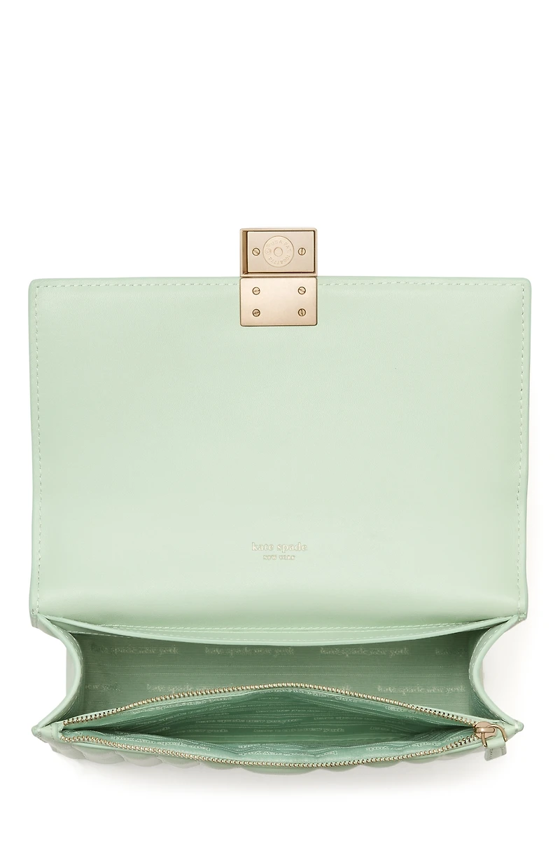 kate spade new york Deco Quilted Leather Small Chain Shoulder Bag