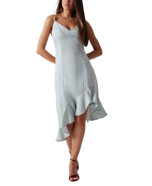 guess asymmetrical dress Guess Women's Kea Asymmetrical-Hem Ruffled Dress