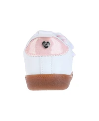 Bebe Toddler Girls Adhesive Straps and Printed Lining Sneakers