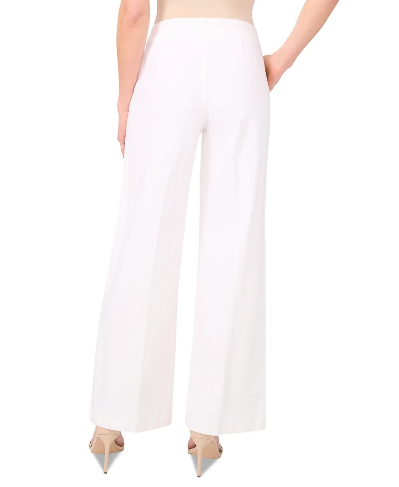 CeCe Women's High-Rise Straight-Leg Patch-Pocket Pants
