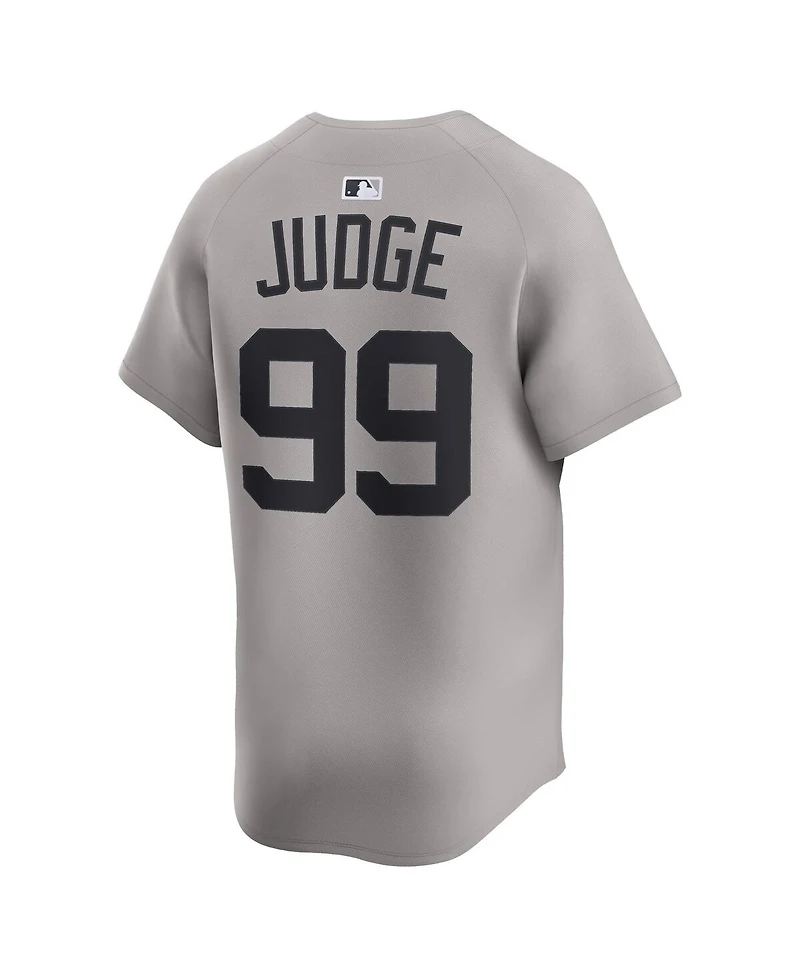 Nike Men's Aaron Judge Gray New York Yankees Road Limited Player Jersey