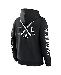 Fanatics Men's Black Tampa Bay Lightning Big City Legacy Fleece Pullover Hoodie