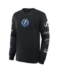 Fanatics Men's Black Tampa Bay Lightning Boxed Legacy Long Sleeve T-Shirt