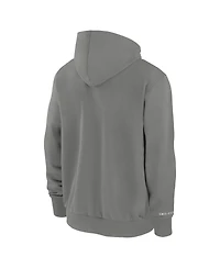 Nike Men's Charcoal Kansas City Royals Authentic Collection Travel Performance Full-Zip Hoodie