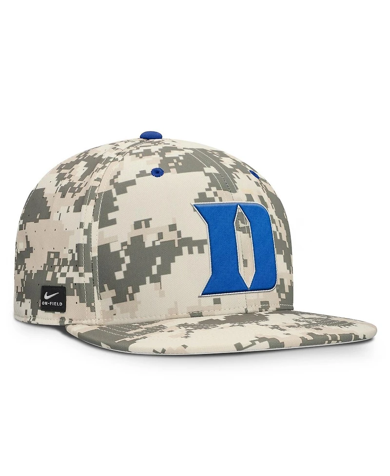 Nike Men's Digital Camo Duke Blue Devils 2025 Dugout True Performance Fitted Hat