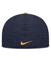 Nike Men's Navy West Virginia Mountaineers On-Field Dugout True Performance Fitted Hat
