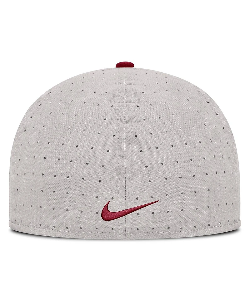 Nike Men's Gray Alabama Crimson Tide On-Field Dugout True Performance Fitted Hat