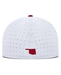 Nike Men's White Oklahoma Sooners On-Field Dugout True Performance Fitted Hat