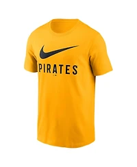 Nike Men's Gold Pittsburgh Pirates Swoosh T-Shirt