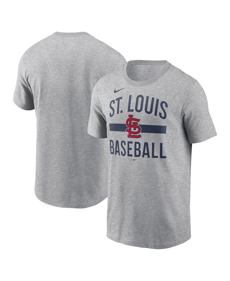 Nike Men's Heather Gray St. Louis Cardinals Arched T-Shirt