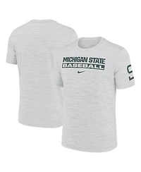 Nike Men's Michigan State Spartans Velocity Baseball Wordmark Stack Performance T-Shirt