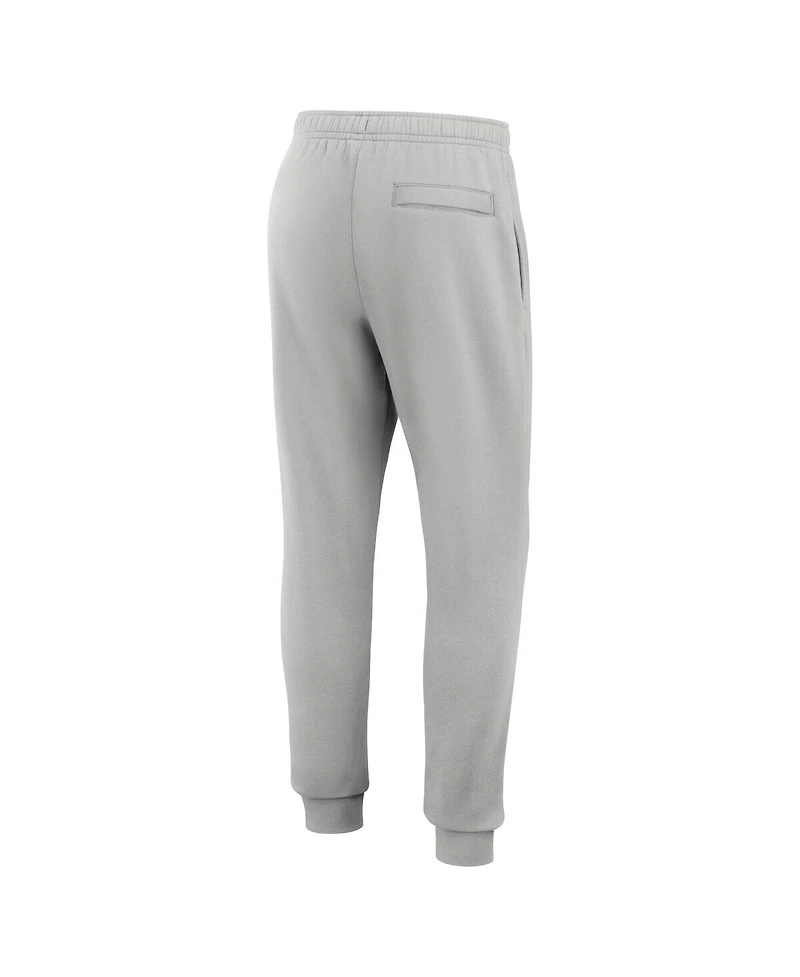 Nike Men's Silver New England Patriots Rewind Club Fleece Joggers Pants