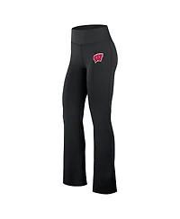 Fanatics Women's Black Wisconsin Badgers Training Camp Maxed Out Flare Leggings