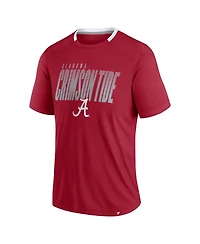 Fanatics Men's Crimson Alabama Tide Defender Fade Slant T-Shirt