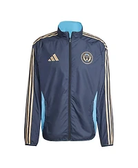 Adidas Men's Navy/Light Blue Philadelphia Union 2025 Anthem Reversible Full-Zip Jacket