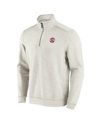 Tommy Bahama Men's Cream Boston Red Sox Sport Tobago Bay Tri-Blend Half-Zip Sweatshirt