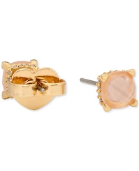 Kate Spade New York Gold-Tone Color Cubic Zirconia Stud Earrings