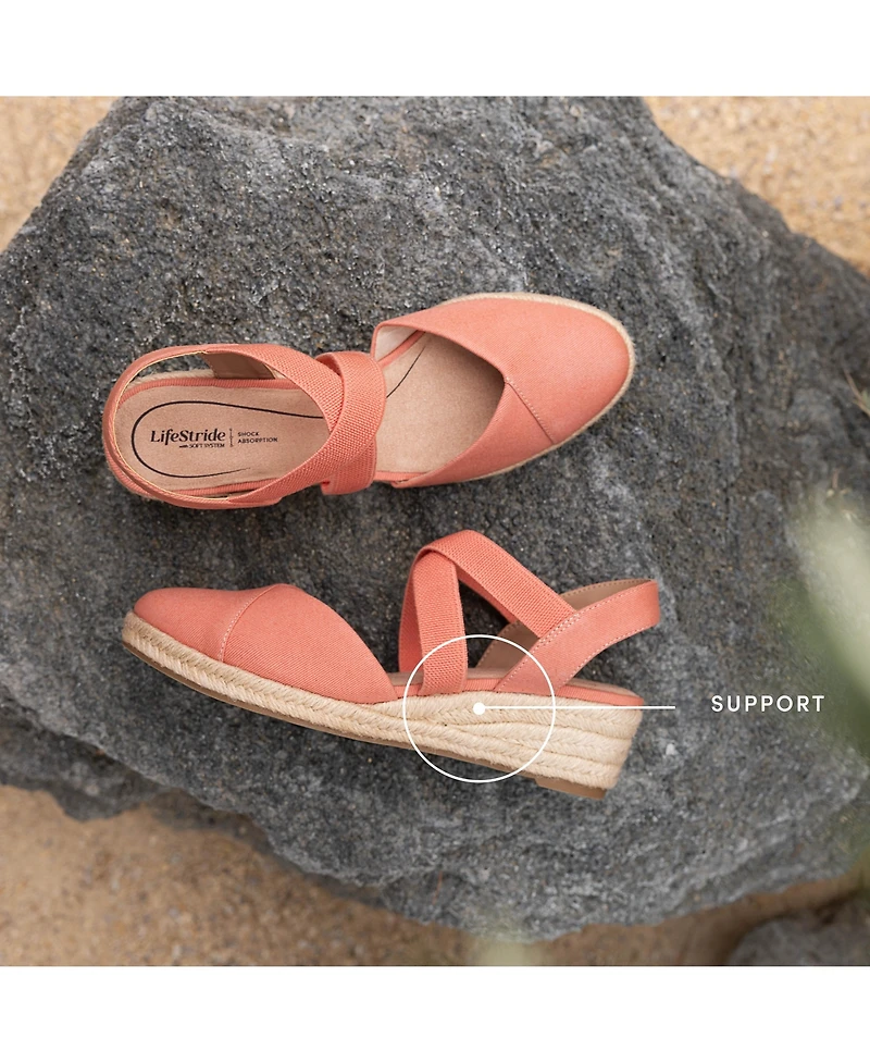 LifeStride Women's Kimball Wedge Espadrilles