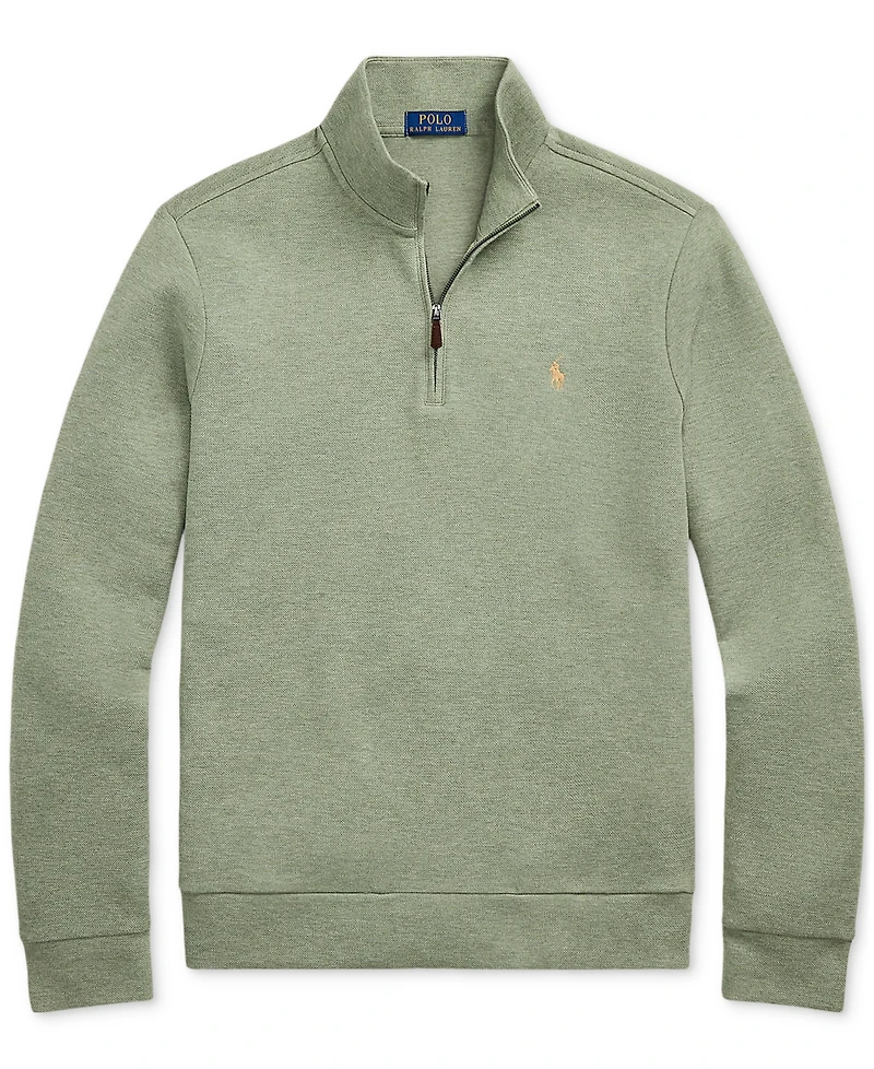 Polo Ralph Lauren Men's Double-Knit Mesh Quarter-Zip Pullover