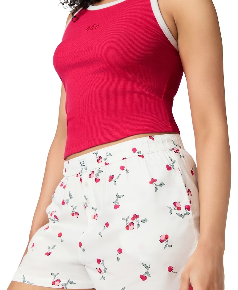 Gap Women's Printed Poplin Boxer Shorts