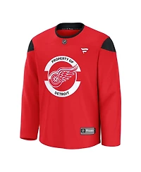 Fanatics Men's Red Detroit Wings Home Practice Jersey