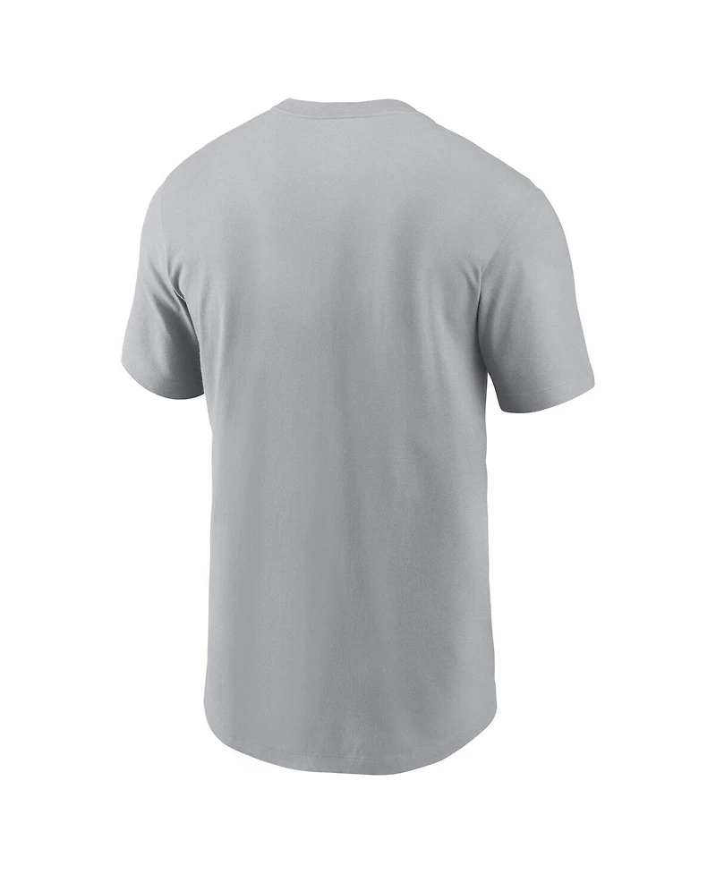 Nike Men's Gray Green Bay Packers Lockup Essential T-Shirt