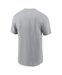 Nike Men's Gray Green Bay Packers Lockup Essential T-Shirt