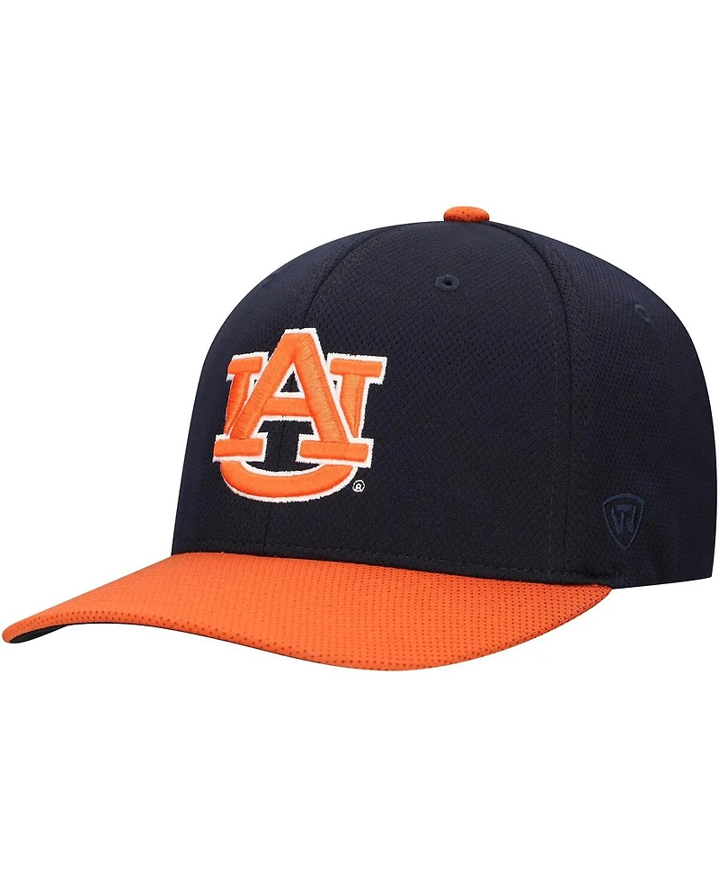 Top of the World Men's Black Auburn Tigers Reflex Fitted Hat
