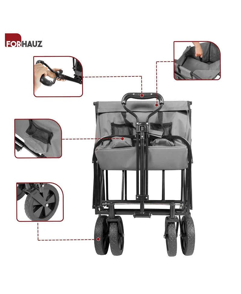 ProSource Folding Wagon Cart