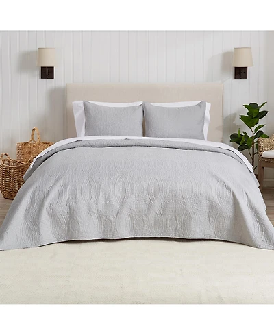 Linery & Co. Pinsonic Medallion Microfiber Quilt Set With Shams