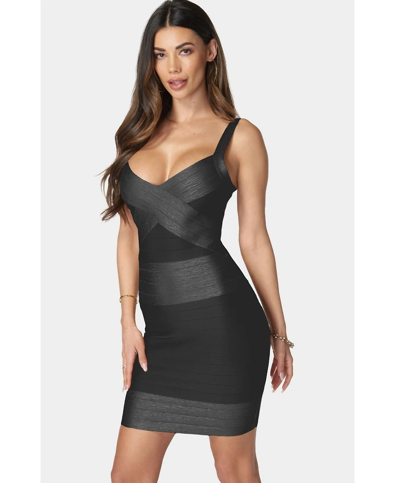 Bebe Women's Color Block Bandage Dress