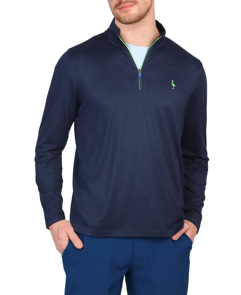 Tailorbyrd Men's Lightweight Mesh Quarter-Zip Pullover for Active Lifestyle