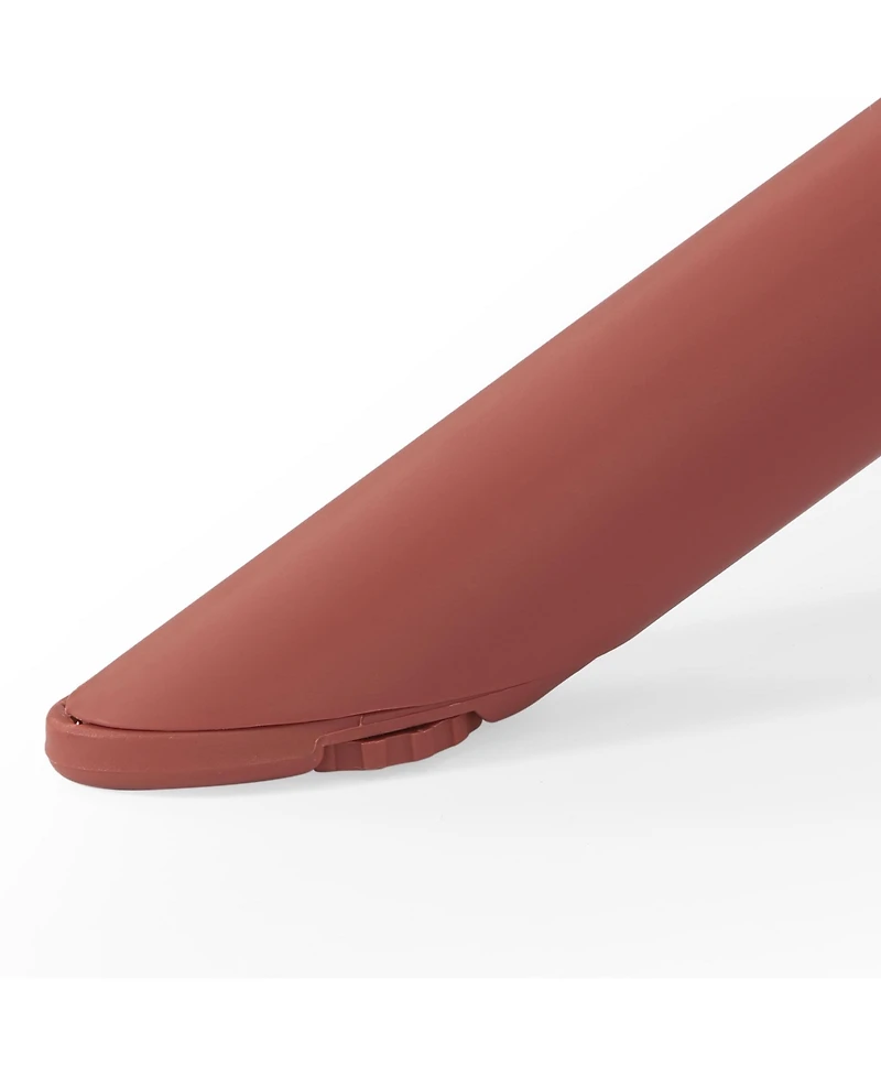 5-Piece Resin Square Patio Dining Table Set with Stackable Chairs