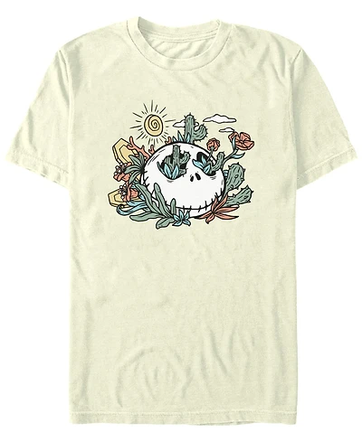 Nightmare Before Christmas Men's Jack Flowers Short Sleeve T-Shirt