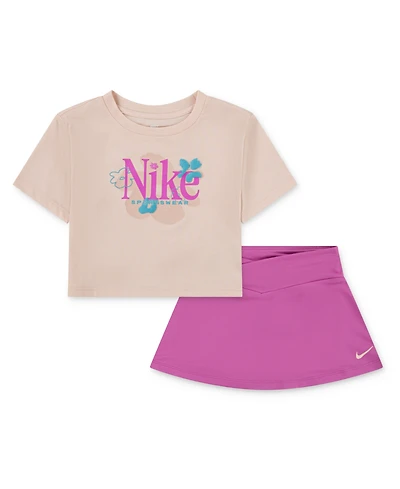 Nike Toddler Girls 2-Piece Dri-fit Wild Flower Scooter Set