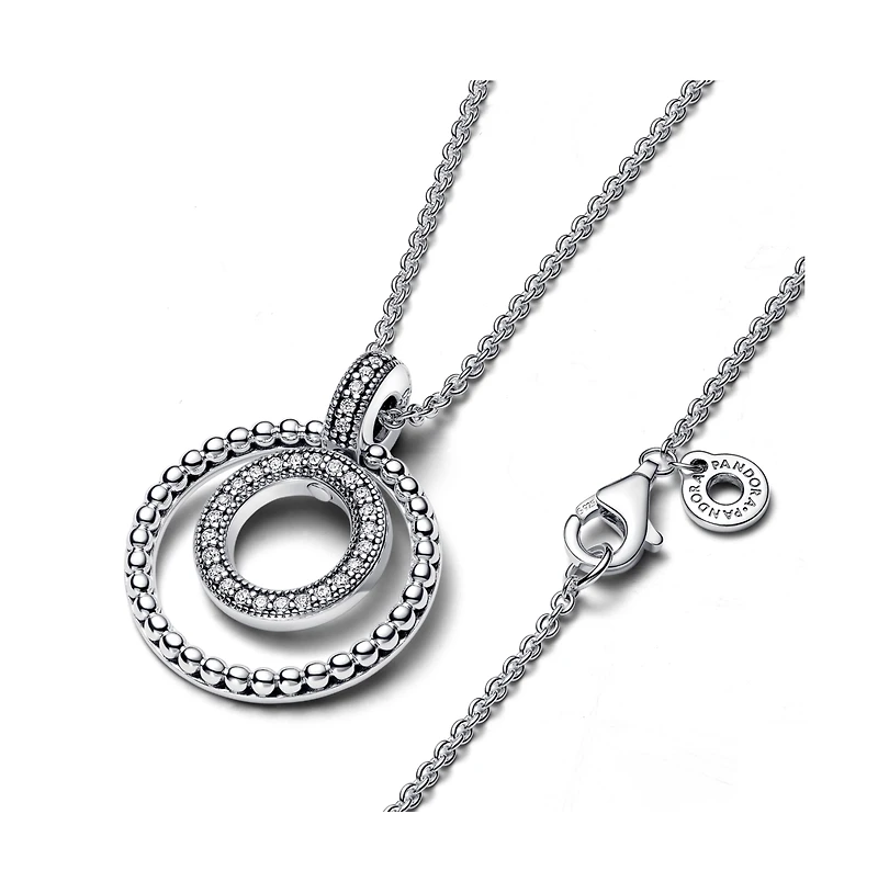 Pandora Sterling Silver Logo Pendant Necklace