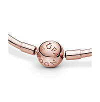 Pandora Rose Gold-Plated Barrel Clasp Bangle Bracelet
