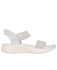 Skechers x Martha Women's Stewart Hands Free Slip-ins Cali: Ultra Flex 3.0 - Shine On Us Wedge Sandals from Finish Line
