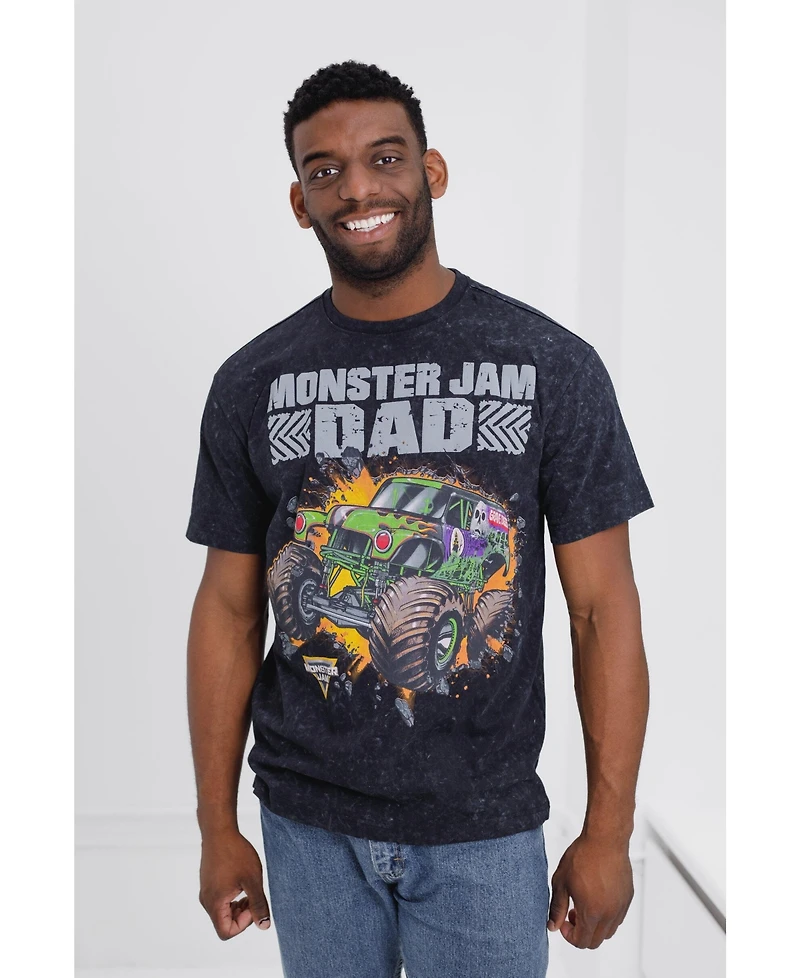 Monster Jam Boys Vintage Wash Matching Family T-Shirt