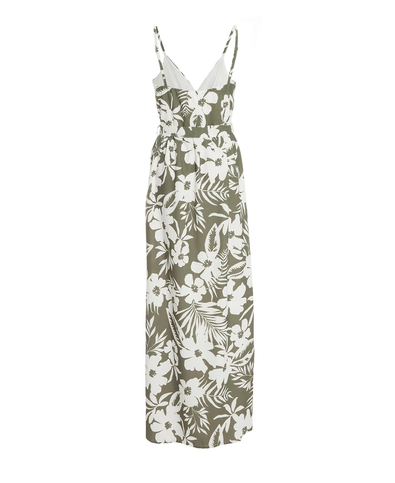 Quiz Women's Crepe Tropical Wrap Maxi Dress