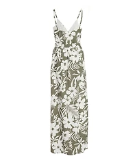 Quiz Women's Crepe Tropical Wrap Maxi Dress