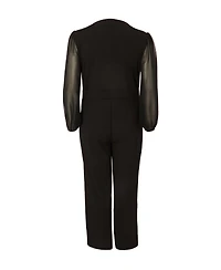 Quiz Plus Chiffon Wrap Buckle Jumpsuit