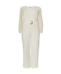 Quiz Plus Chiffon Wrap Buckle Jumpsuit