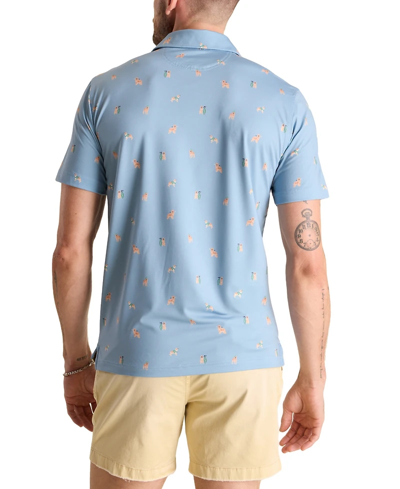 Chubbies Men's the Barkin' Up Wrong Tree Performance Polo Shirt