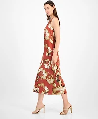 Anne Klein Women's Printed Sleeveless Midi Dress